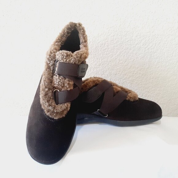 Stuart Weitzman Faux Fur Trim Shoes - Picture 4 of 12